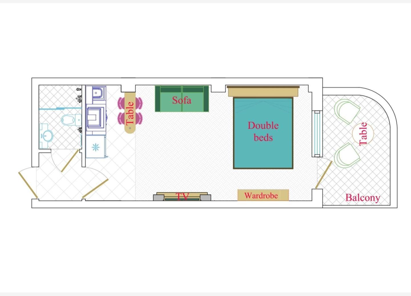 Leyla Apartments 2 Baku Szoba fotó