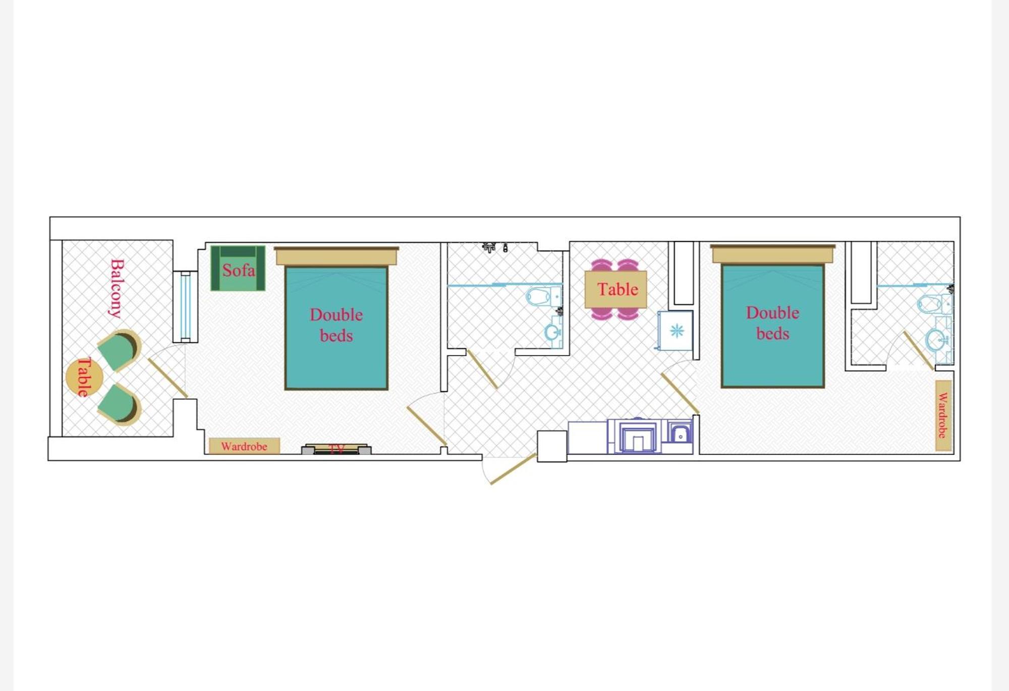Leyla Apartments 2 Baku Szoba fotó